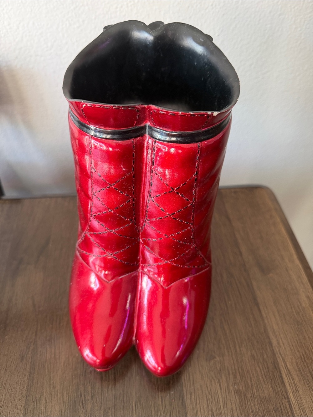 Shoe LaLa double stiletto wine, bucket holder/planter